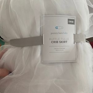 Pottery barn tulle crib skirt